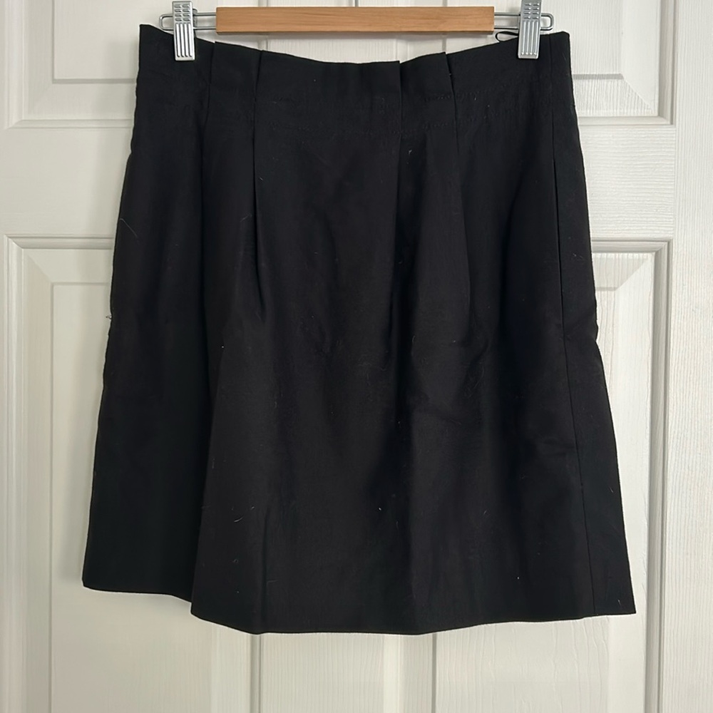 J Crew black wool skirt.